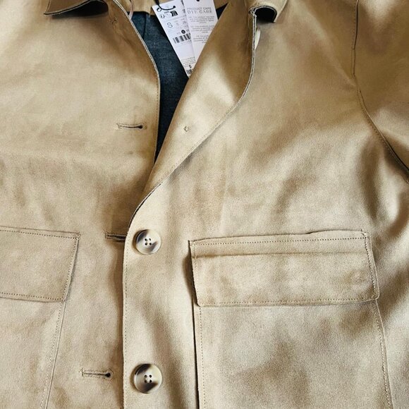 Faux suede jacket with pockets - Picture 7 of 11